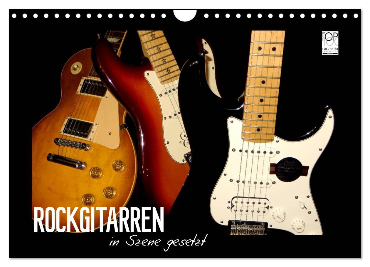 Cover: 9783435752850 | ROCKGITARREN in Szene gesetzt (Wandkalender 2025 DIN A4 quer),...