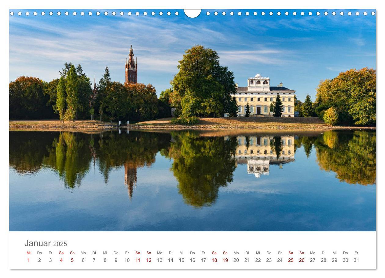 Bild: 9783435194278 | Dessau Design und ein schöner Park (Wandkalender 2025 DIN A3 quer),...