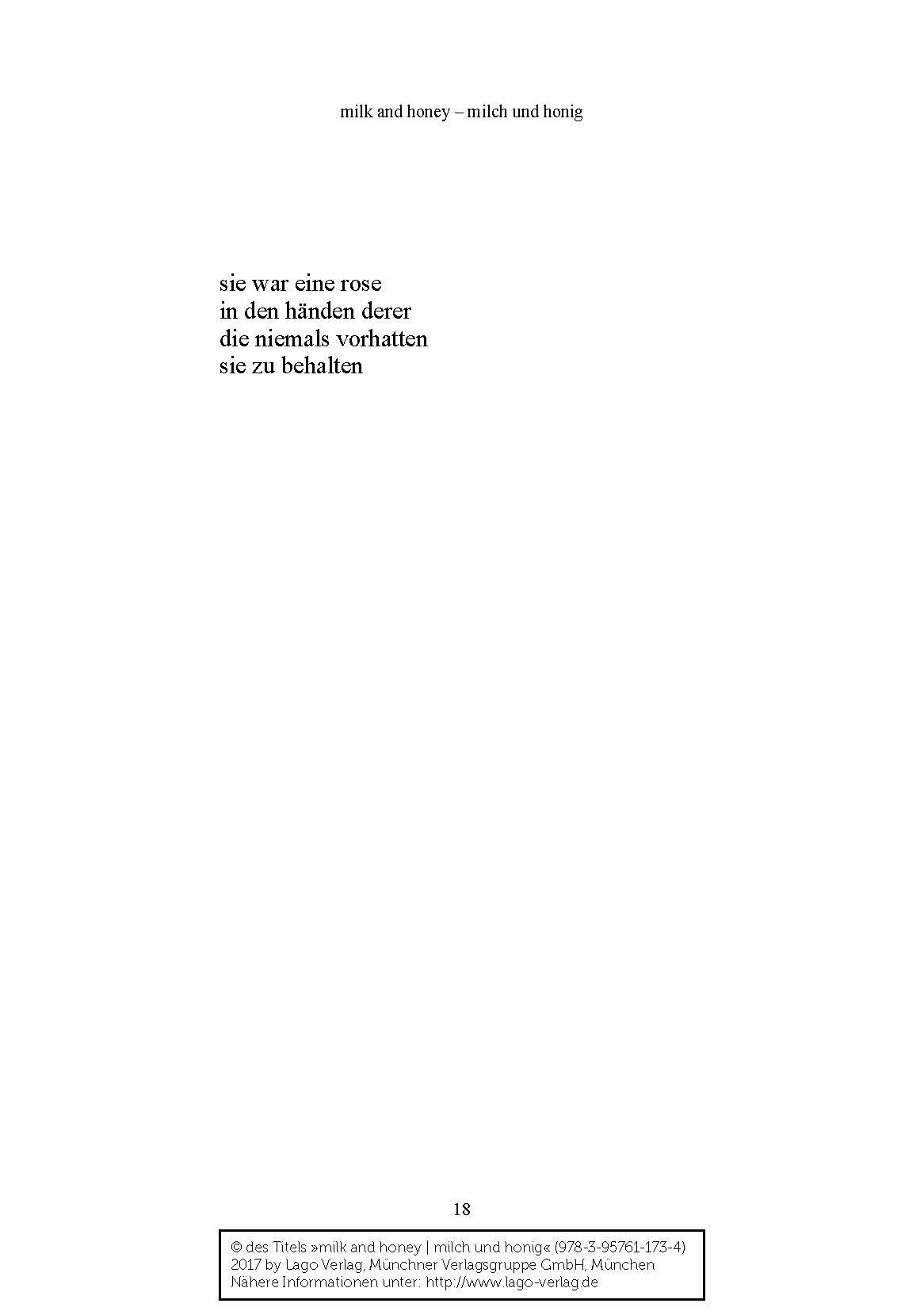 Bild: 9783957611734 | milk and honey - milch und honig | Rupi Kaur | Buch | 208 S. | Deutsch