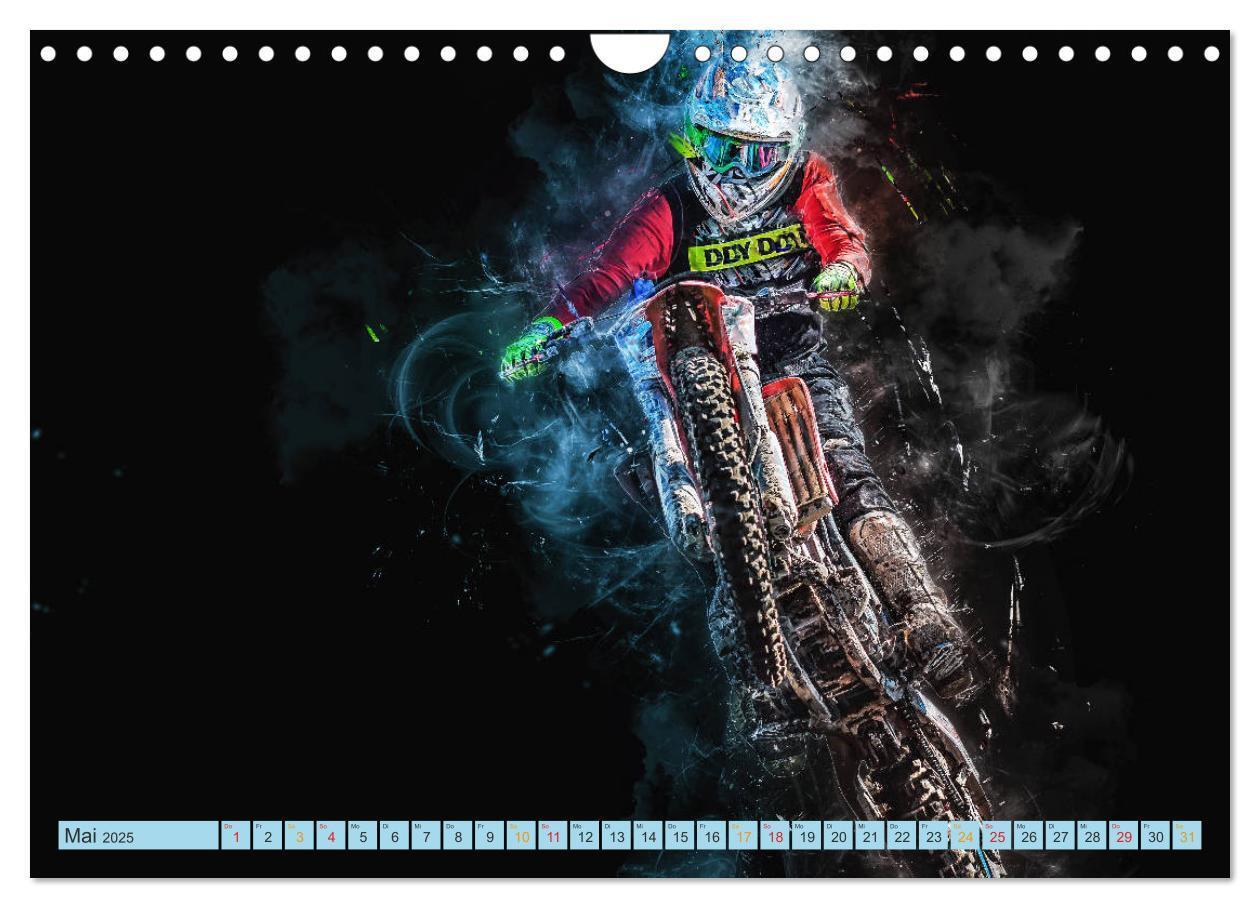 Bild: 9783435410286 | Motocross - extrem cool (Wandkalender 2025 DIN A4 quer), CALVENDO...