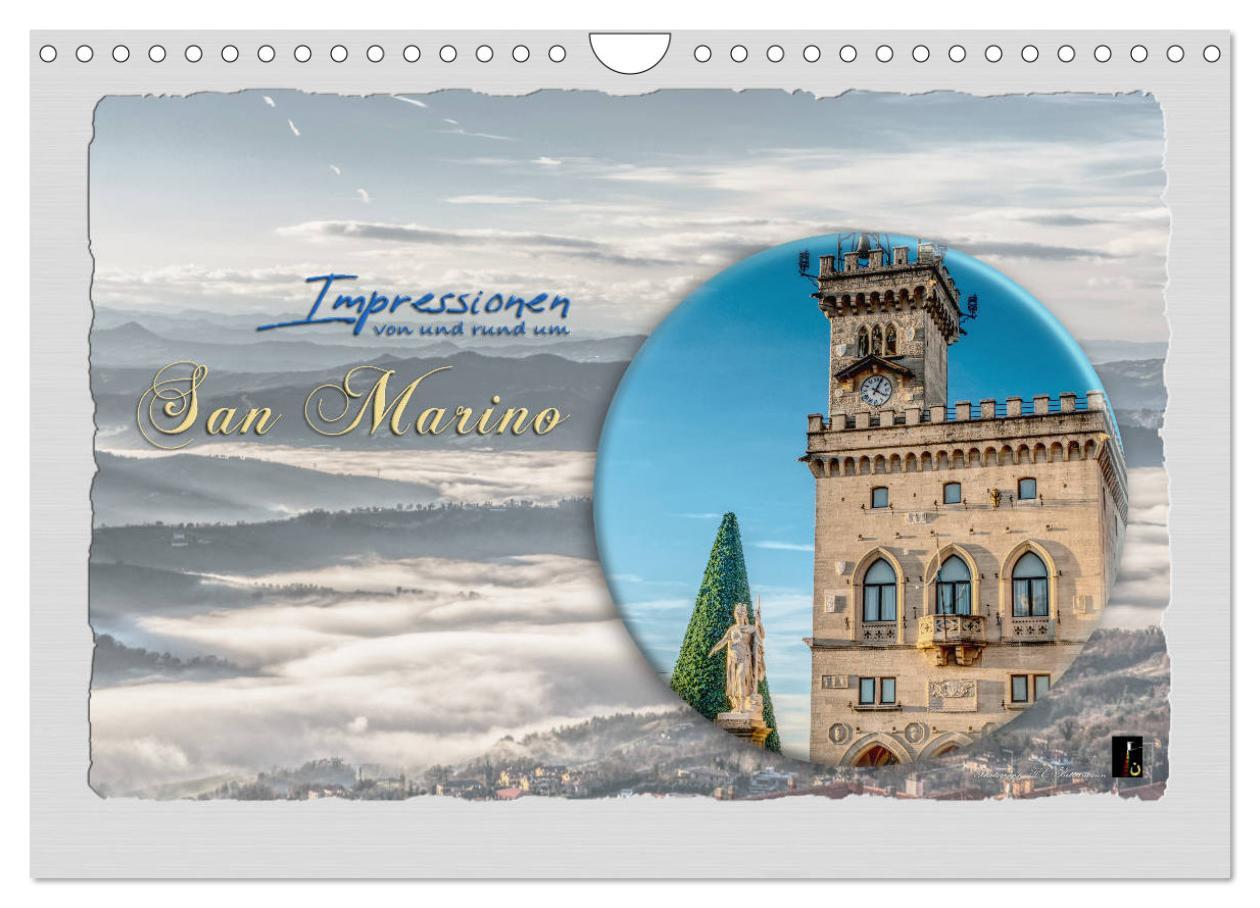 Cover: 9783435222995 | Impressionen - von und rund um San Marino (Wandkalender 2025 DIN A4...