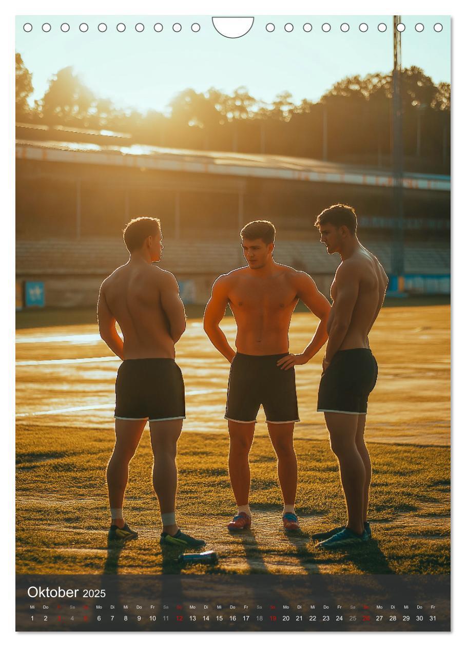 Bild: 9783457214336 | SEXY JUNGS - Nackte Haut beim Fußball (Wandkalender 2025 DIN A4...