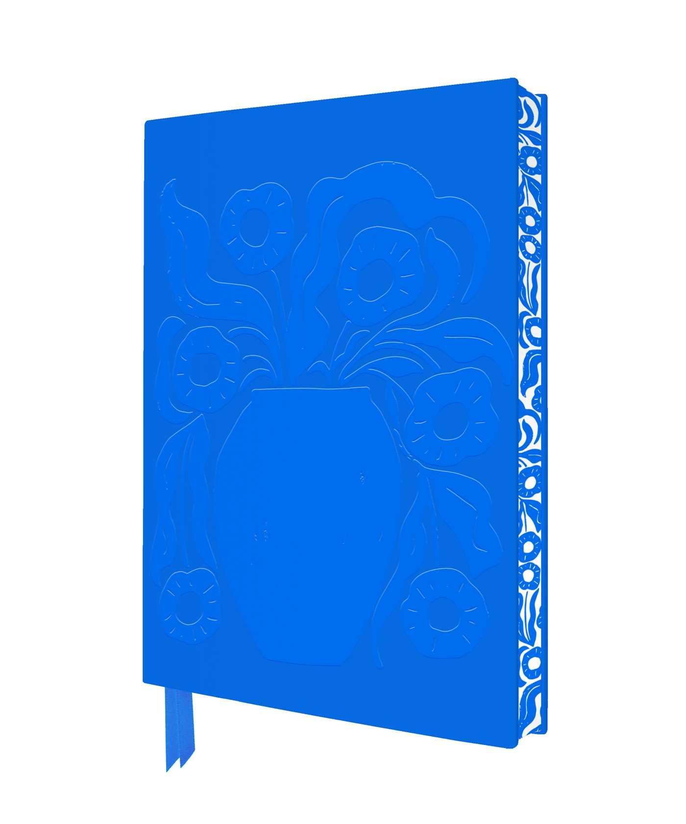 Cover: 9781835621875 | Vicky Yorke: Ziva Blue Vase &amp; Flower Artisan Art Notebook (Flame...