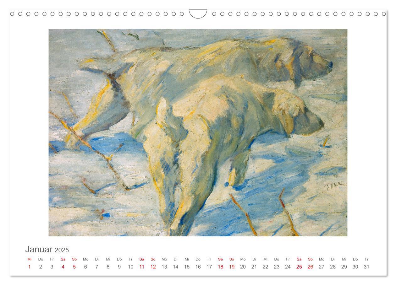 Bild: 9783435324453 | Franz Marc 2025 (Wandkalender 2025 DIN A3 quer), CALVENDO...