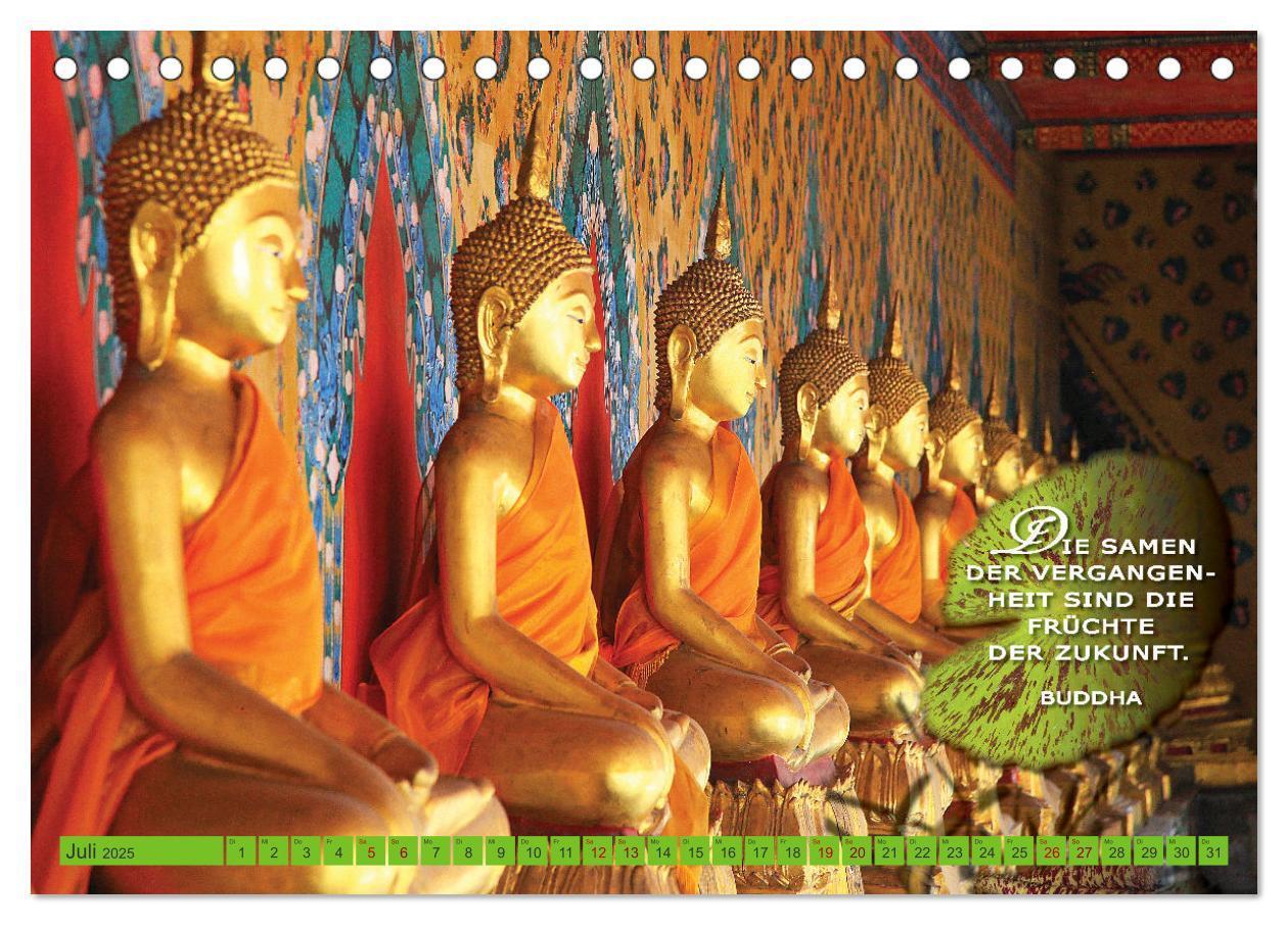 Bild: 9783383795107 | Buddhas Worte - Der Weg zur Achtsamkeit (Tischkalender 2025 DIN A5...