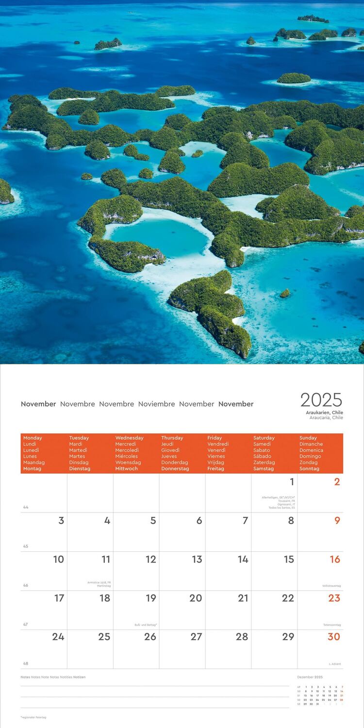 Bild: 9783965914025 | Wunder der Welt - KUNTH Broschurkalender 2025 | Kalender | 28 S.