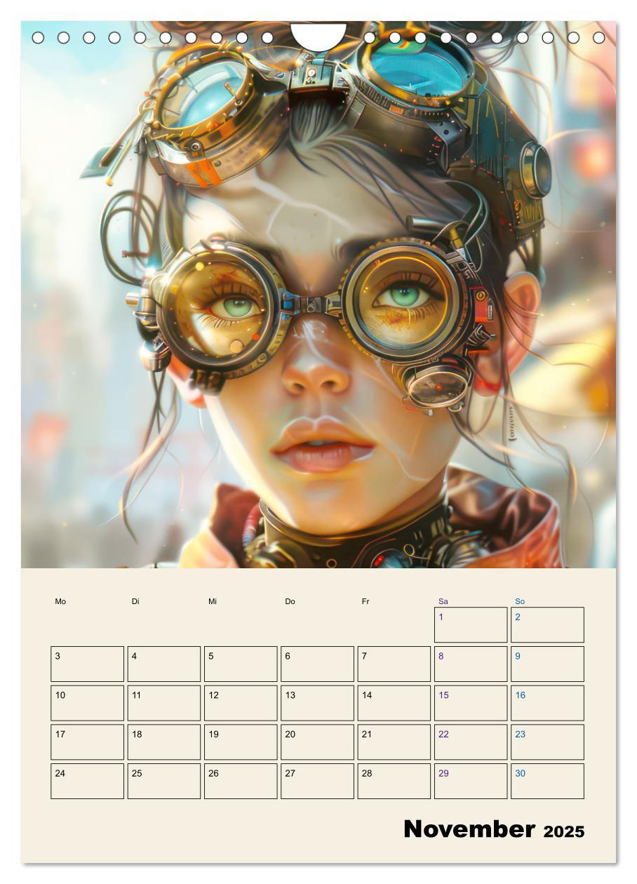 Bild: 9783457146774 | Steampunk - Mechanische Fantasiewelt (Wandkalender 2025 DIN A4...