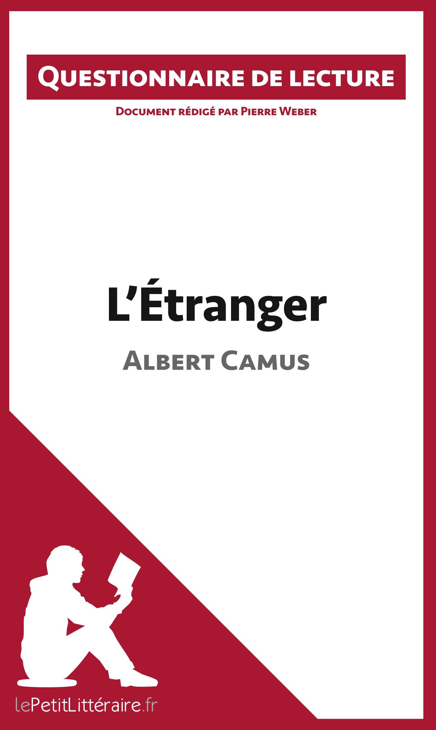 Cover: 9782806261137 | L'Étranger d'Albert Camus | Questionnaire de lecture | Taschenbuch