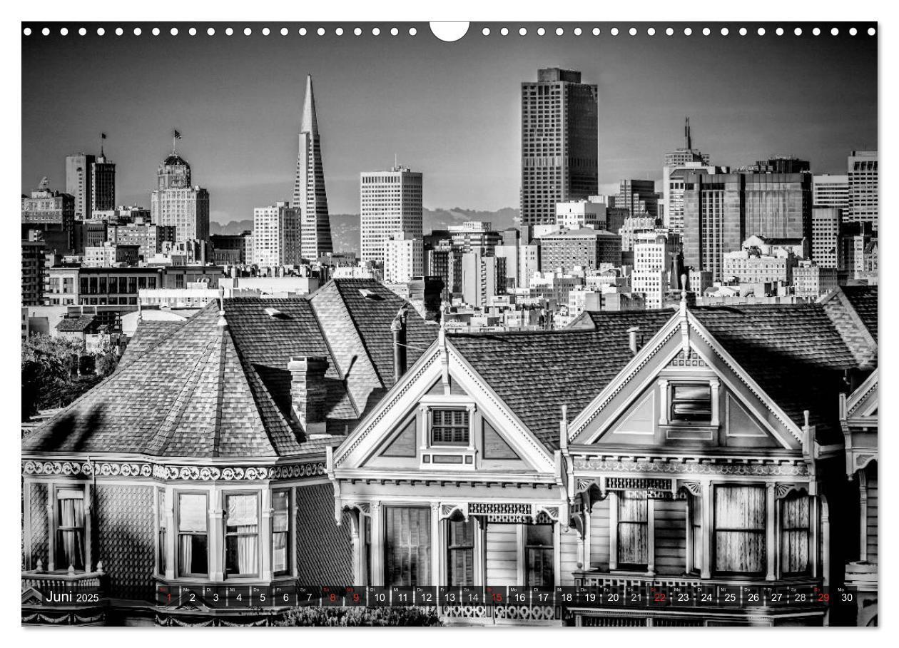 Bild: 9783435580965 | SAN FRANCISCO Monochrome Ansichten (Wandkalender 2025 DIN A3 quer),...