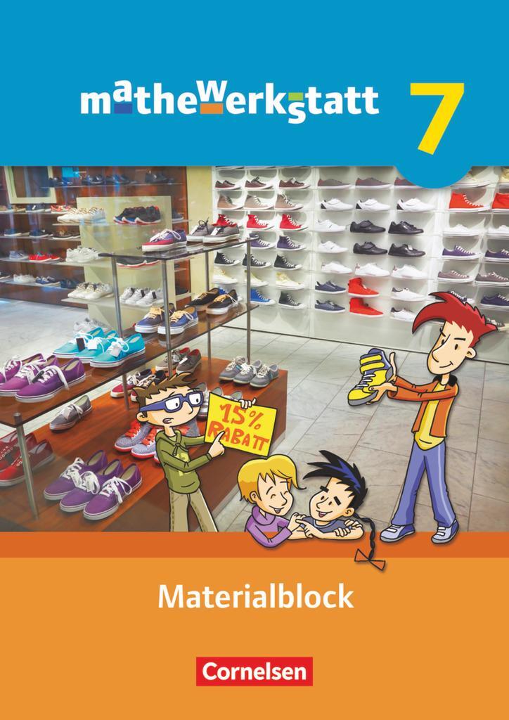 Cover: 9783060402465 | mathewerkstatt 7. Schuljahr. Materialblock. Mittlerer...