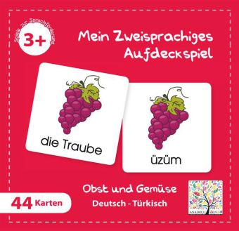 Cover: 9783861215424 | Mein Zweisprachiges Aufdeckspiel, Obst und Gemüse, Türkisch...