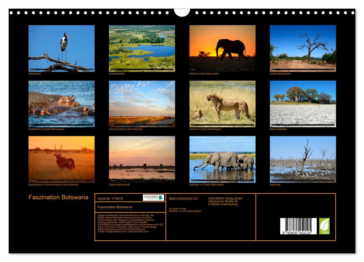 Bild: 9783435452125 | Faszination Botswana (Wandkalender 2025 DIN A3 quer), CALVENDO...