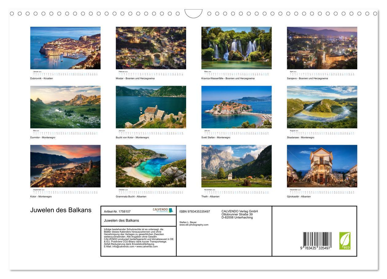 Bild: 9783435335497 | Juwelen des Balkans (Wandkalender 2025 DIN A3 quer), CALVENDO...