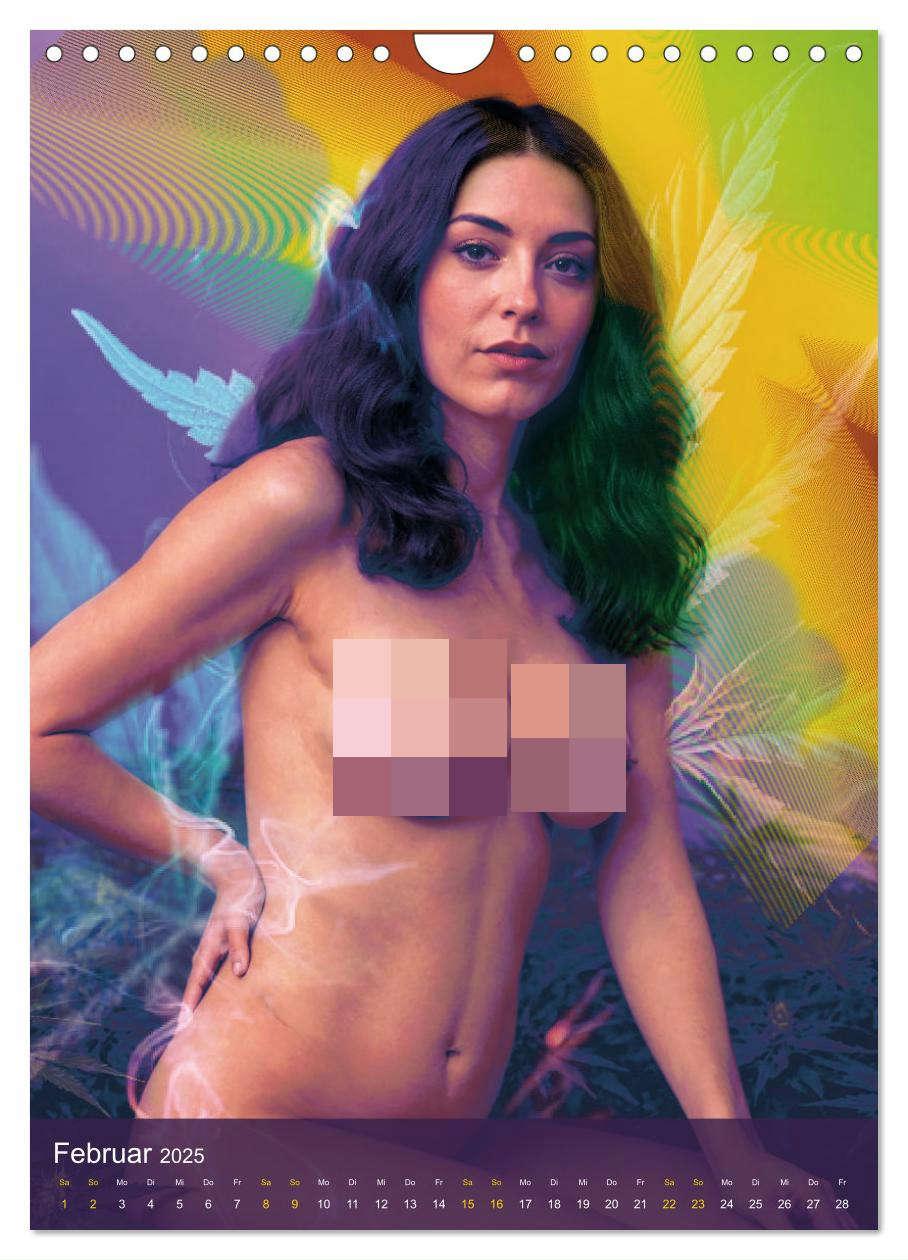 Bild: 9783457131619 | Psychodelic -Sexy Girls &amp; Cannabis (Wandkalender 2025 DIN A4 hoch),...