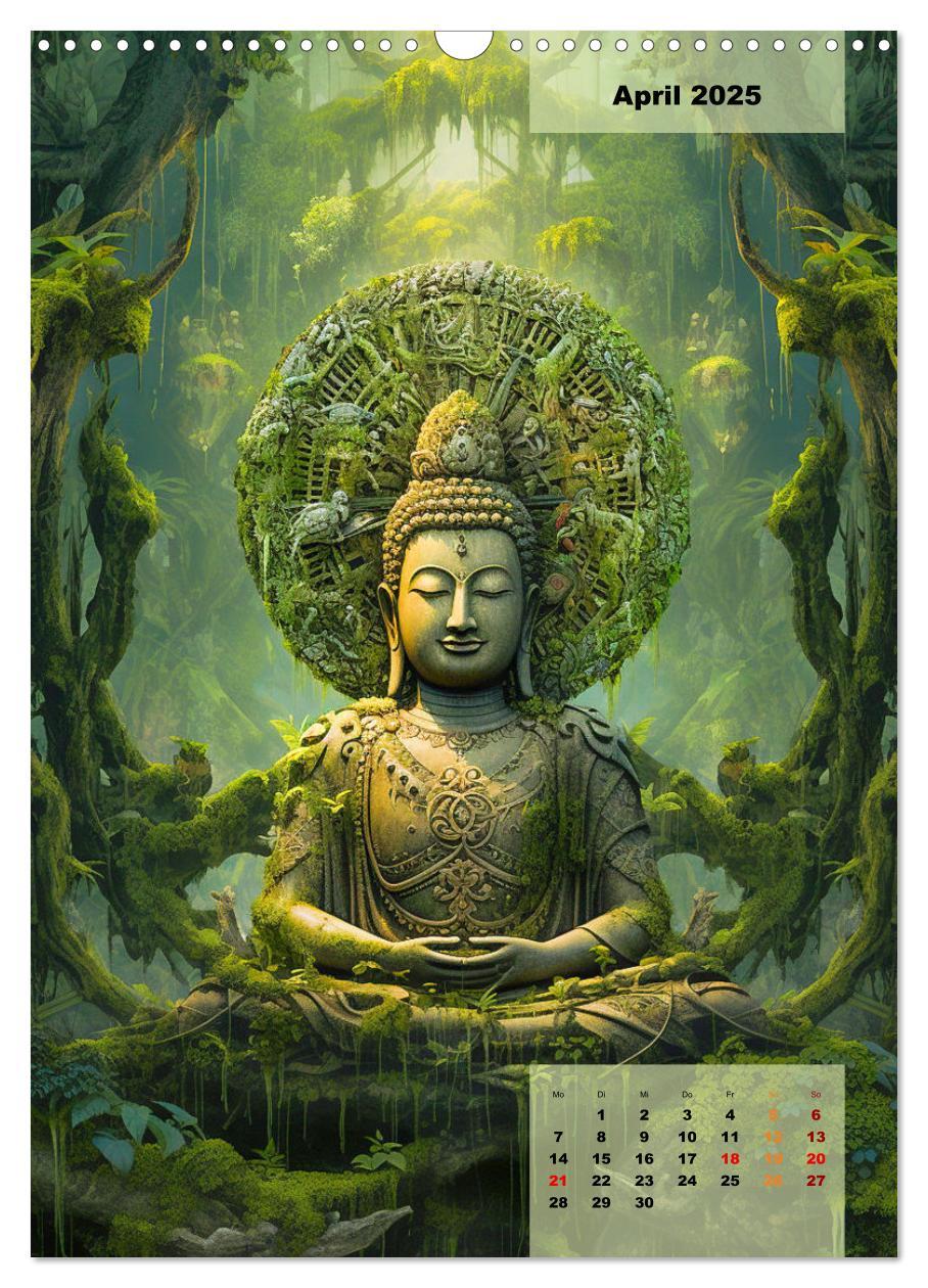 Bild: 9783435857159 | Jade Buddha - Finde die innere Mitte (Wandkalender 2025 DIN A3...