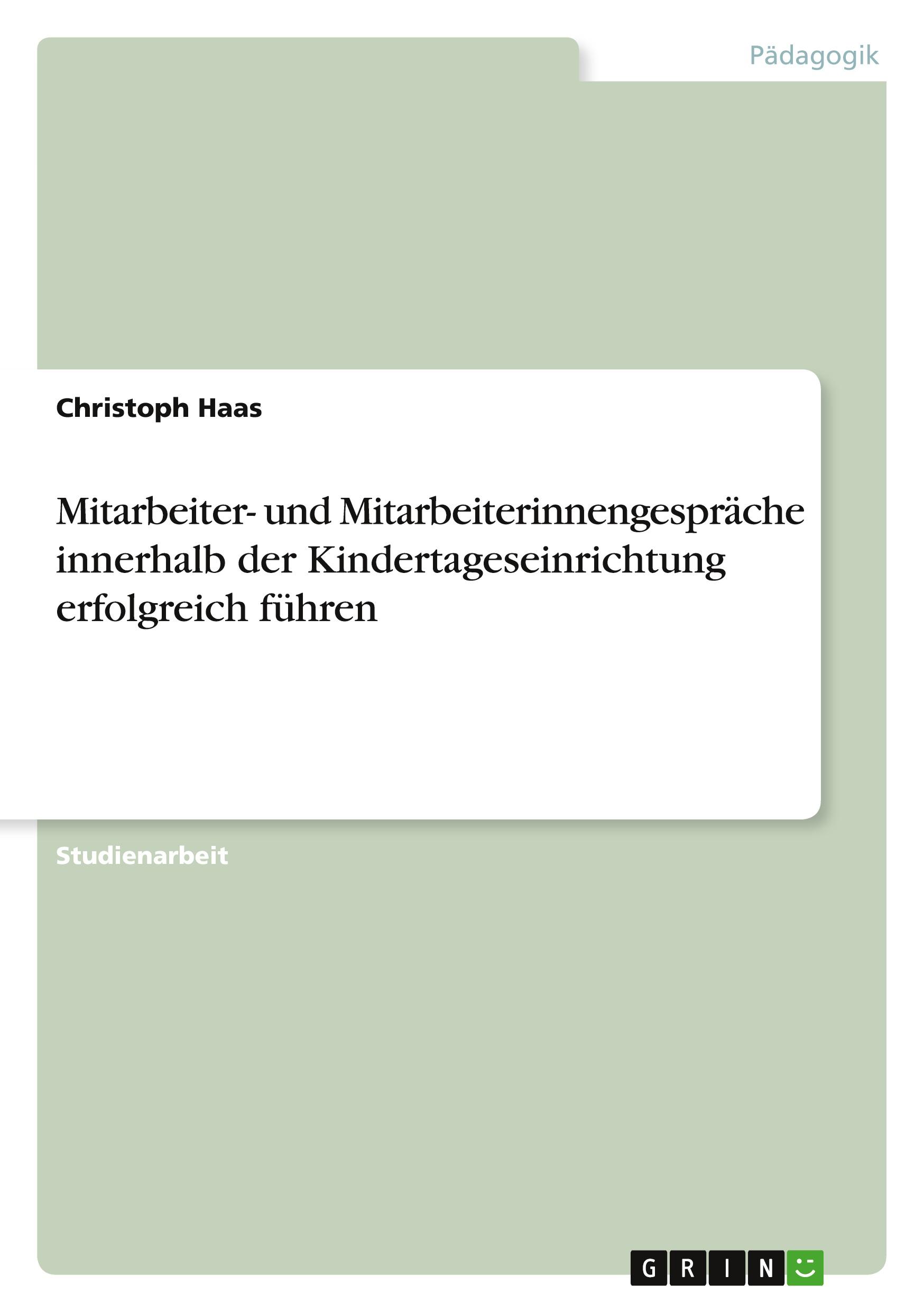 Cover: 9783346749048 | Mitarbeiter- und Mitarbeiterinnengespräche innerhalb der...