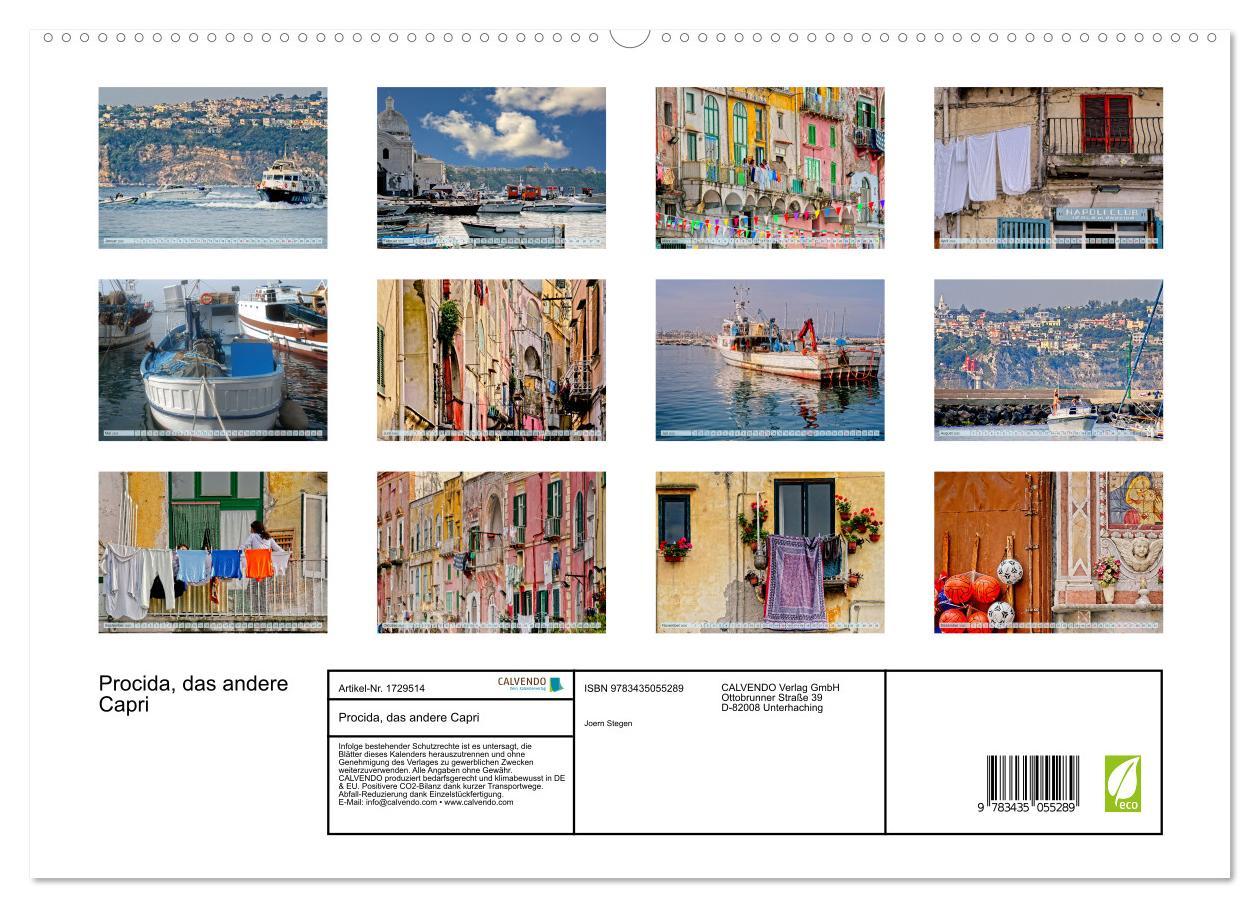 Bild: 9783435055289 | Procida, das andere Capri (Wandkalender 2025 DIN A2 quer), CALVENDO...