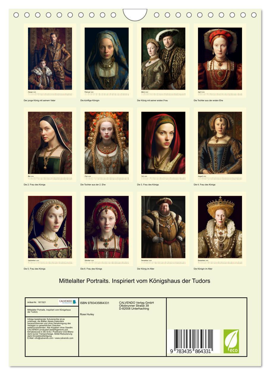 Bild: 9783435864331 | Mittelalter Portraits. Inspiriert vom Königshaus der Tudors...