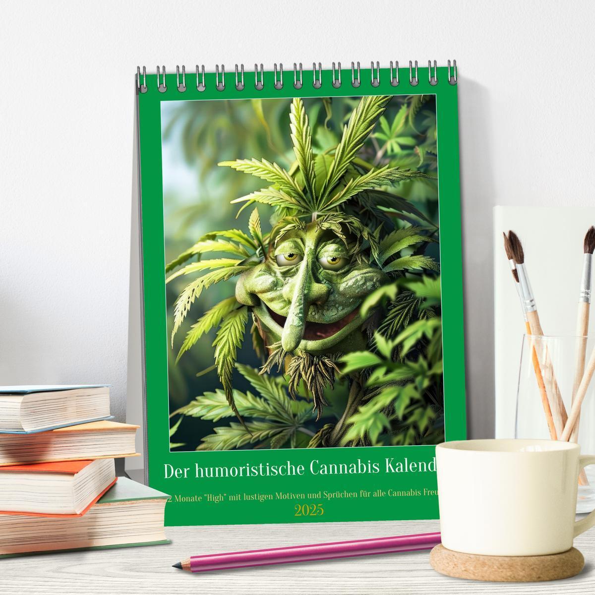 Bild: 9783435697151 | Der humoristische Cannabis Kalender (Tischkalender 2025 DIN A5...