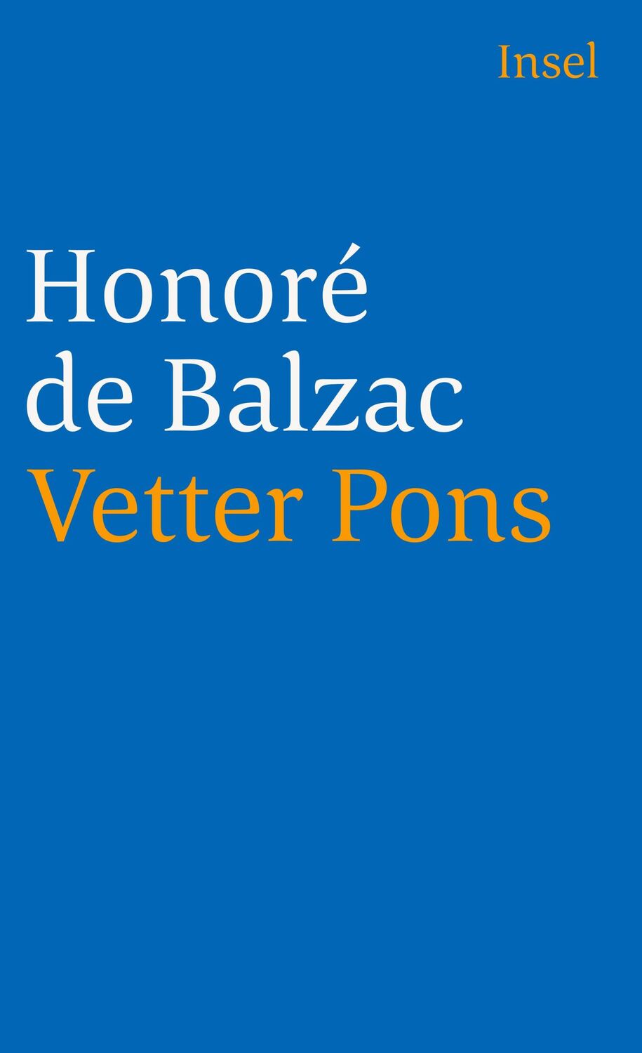 Cover: 9783458336105 | Vetter Pons | Honore de Balzac | Taschenbuch | 401 S. | Deutsch | 1996