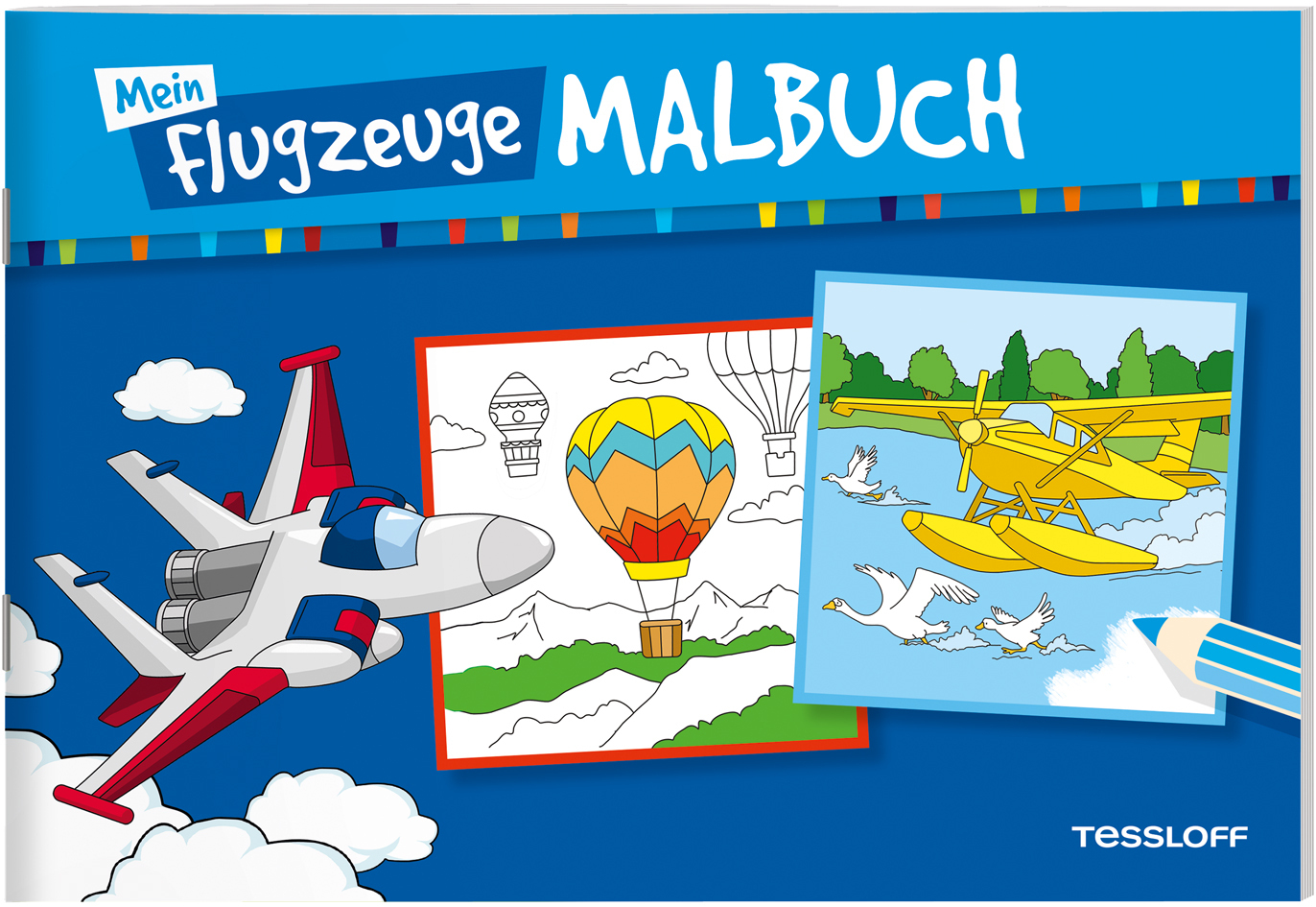 Cover: 9783788644475 | Mein Flugzeuge-Malbuch | Malspaß für Kinder ab 5 Jahren | Peter Braun