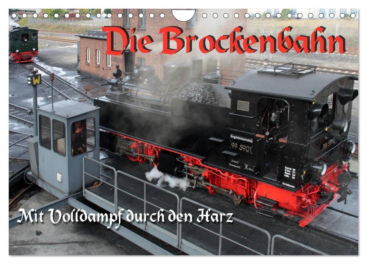 Cover: 9783435754960 | Die Brockenbahn - Mit Volldampf durch den Harz (Wandkalender 2025...