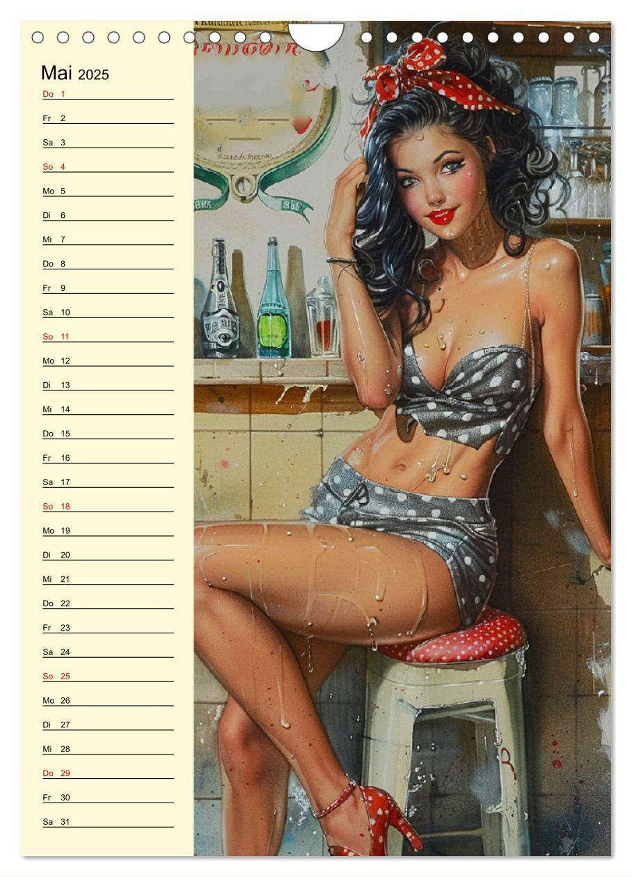 Bild: 9783457128770 | Sexy Pin-up-Girls. Moderne Kunst im Retro-Stil (Wandkalender 2025...