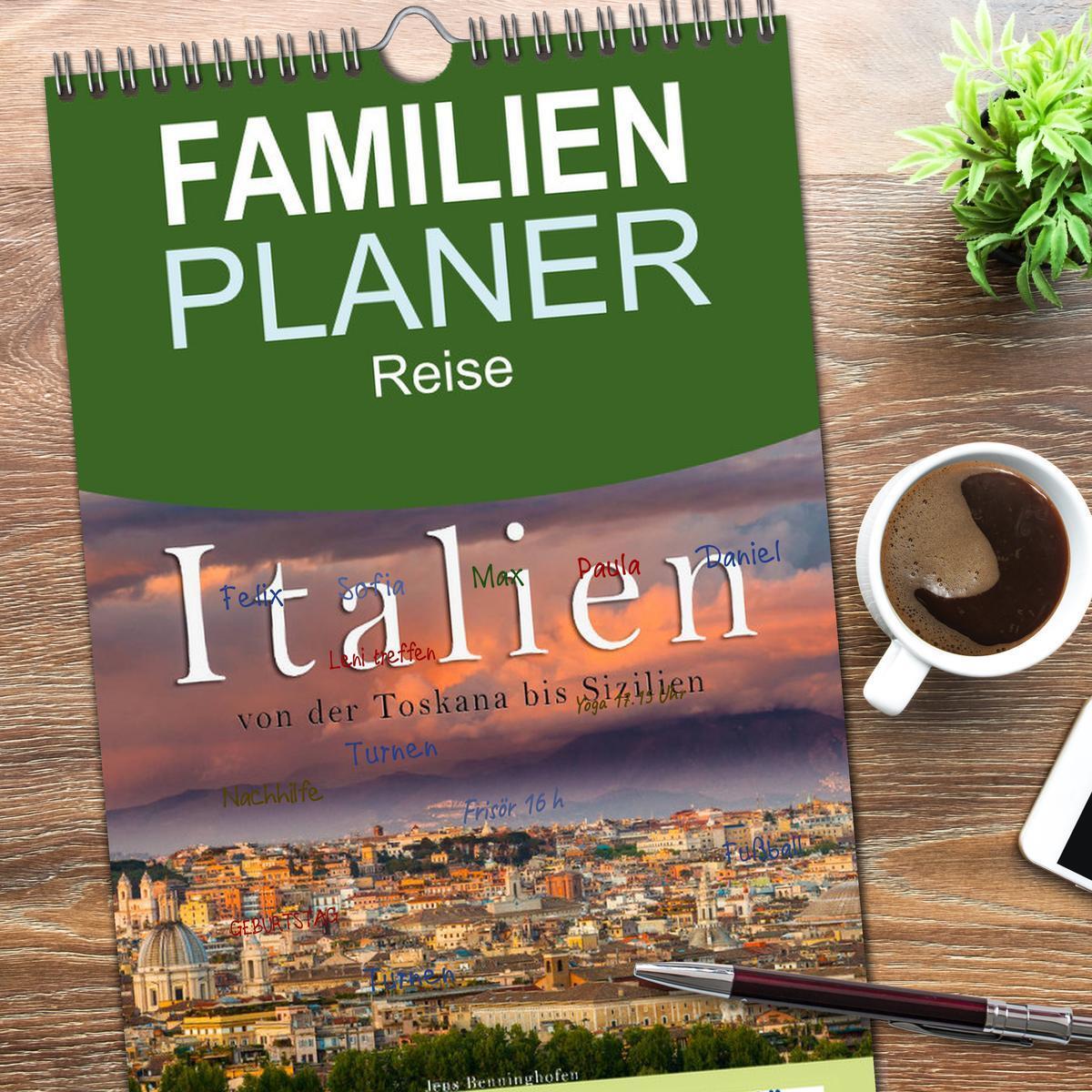 Bild: 9783457108574 | Familienplaner 2025 - Italien von der Toskana nach Sizilien mit 5...