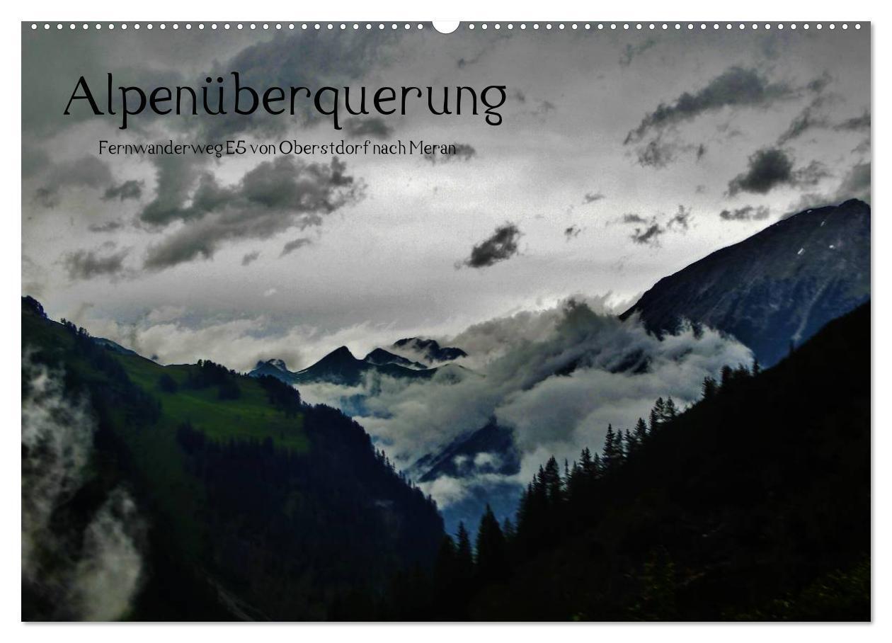 Cover: 9783435793983 | Alpenüberquerung (Wandkalender 2025 DIN A2 quer), CALVENDO...