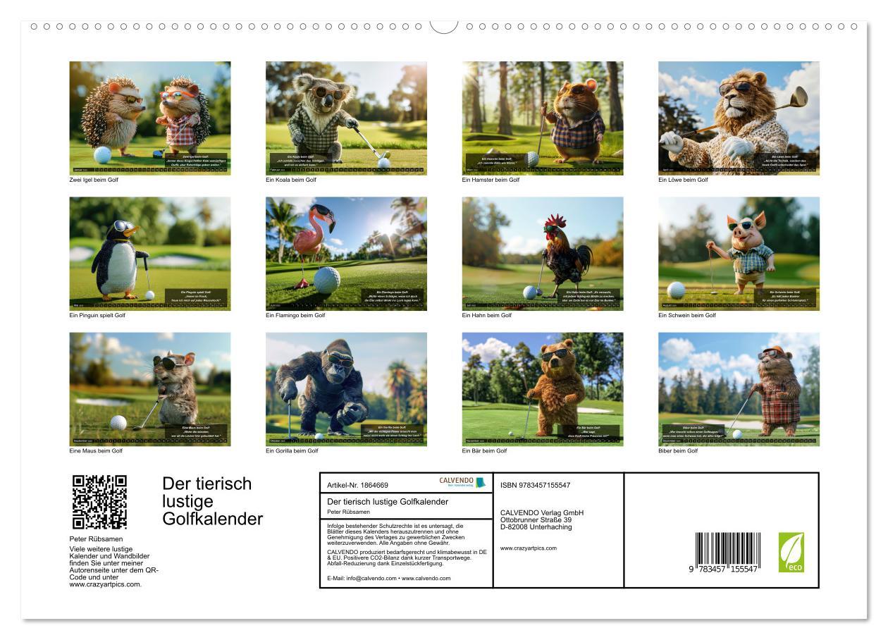 Bild: 9783457155547 | Der tierisch lustige Golfkalender (hochwertiger Premium...