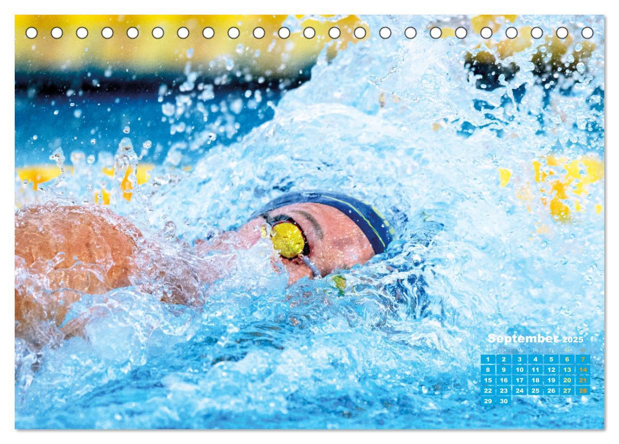 Bild: 9783383885853 | Schwimmen: Sport auf blauen Bahnen (Tischkalender 2025 DIN A5...