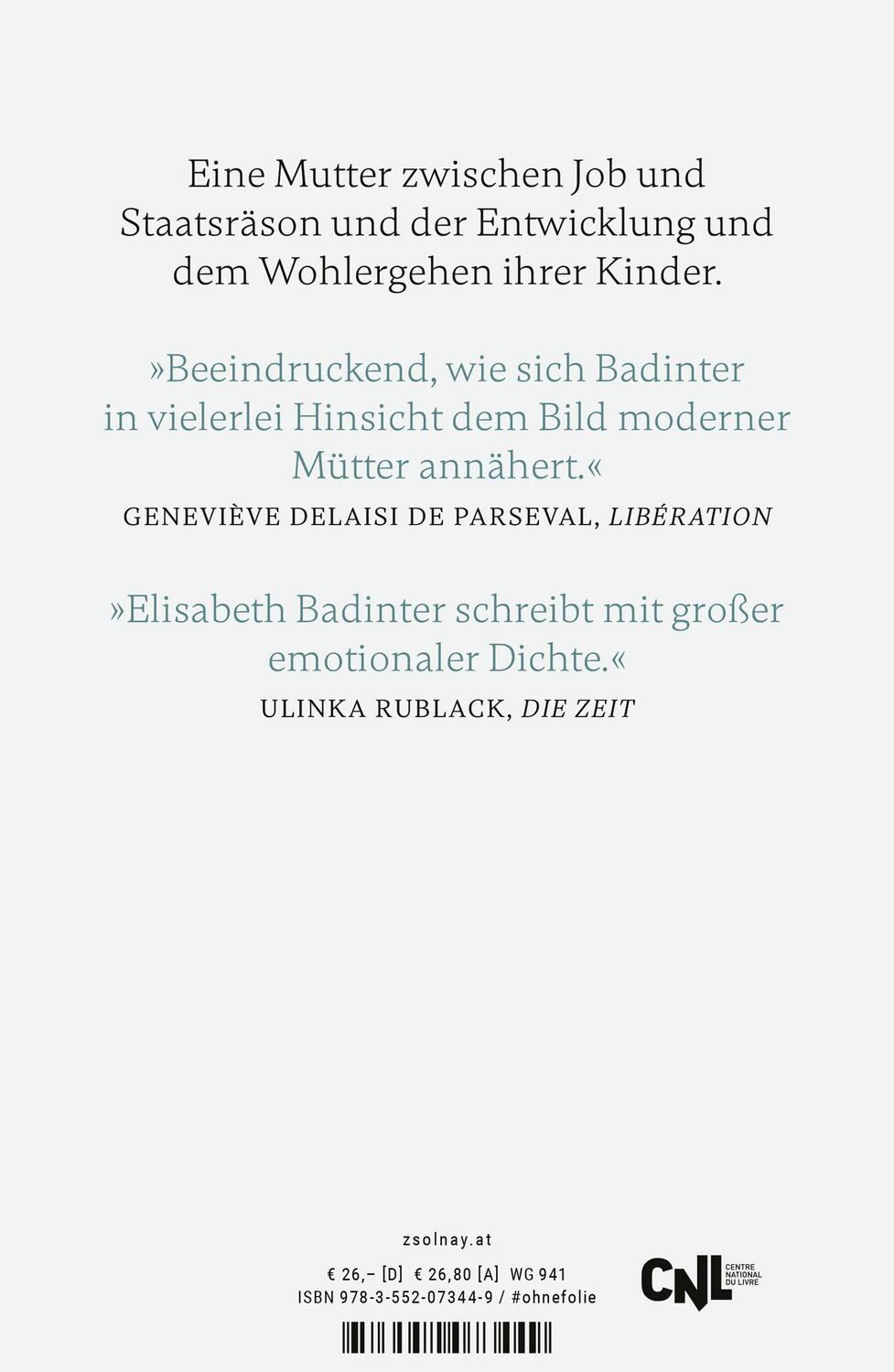 Bild: 9783552073449 | Macht und Ohnmacht einer Mutter | Elisabeth Badinter | Buch | 208 S.