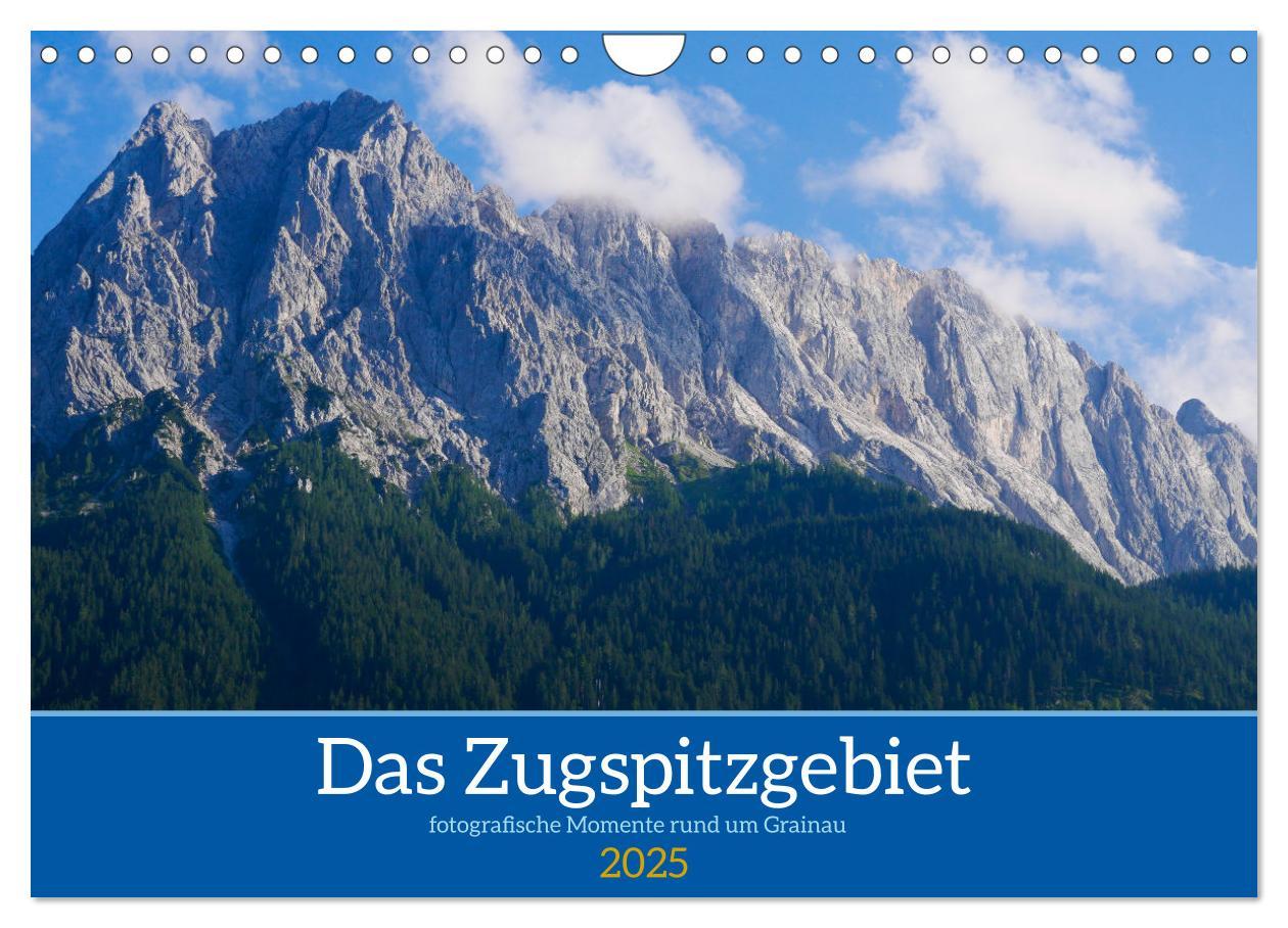 Cover: 9783435019649 | Das Zugspitzegebiet (Wandkalender 2025 DIN A4 quer), CALVENDO...