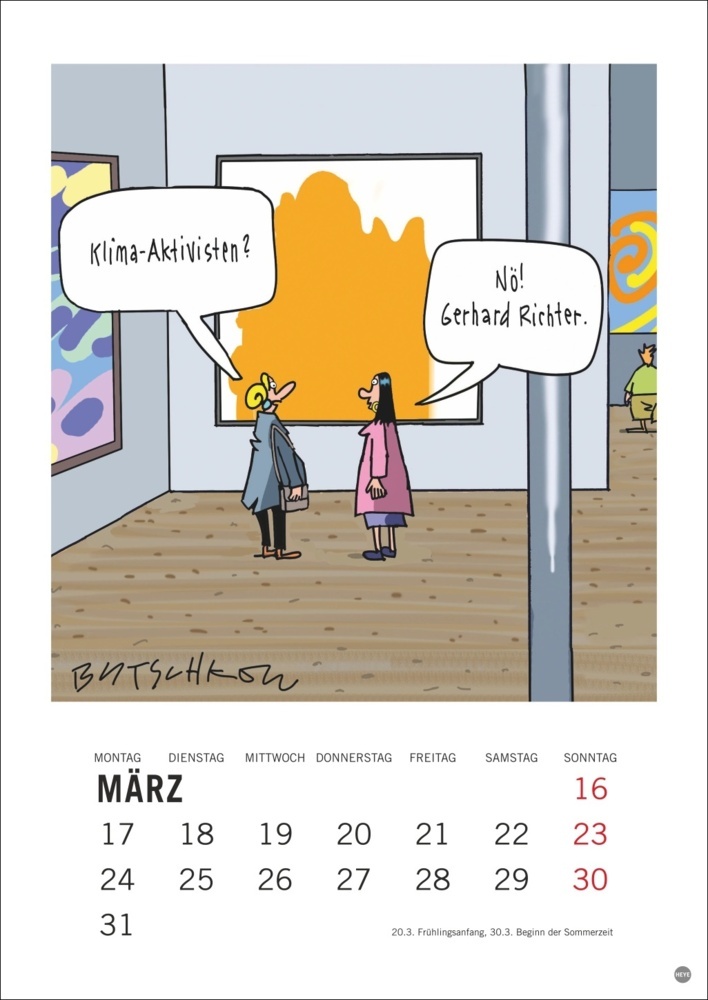 Bild: 9783756408665 | Peter Butschkow: Cartoon-Kracher Halbmonatskalender 2025 | Butschkow