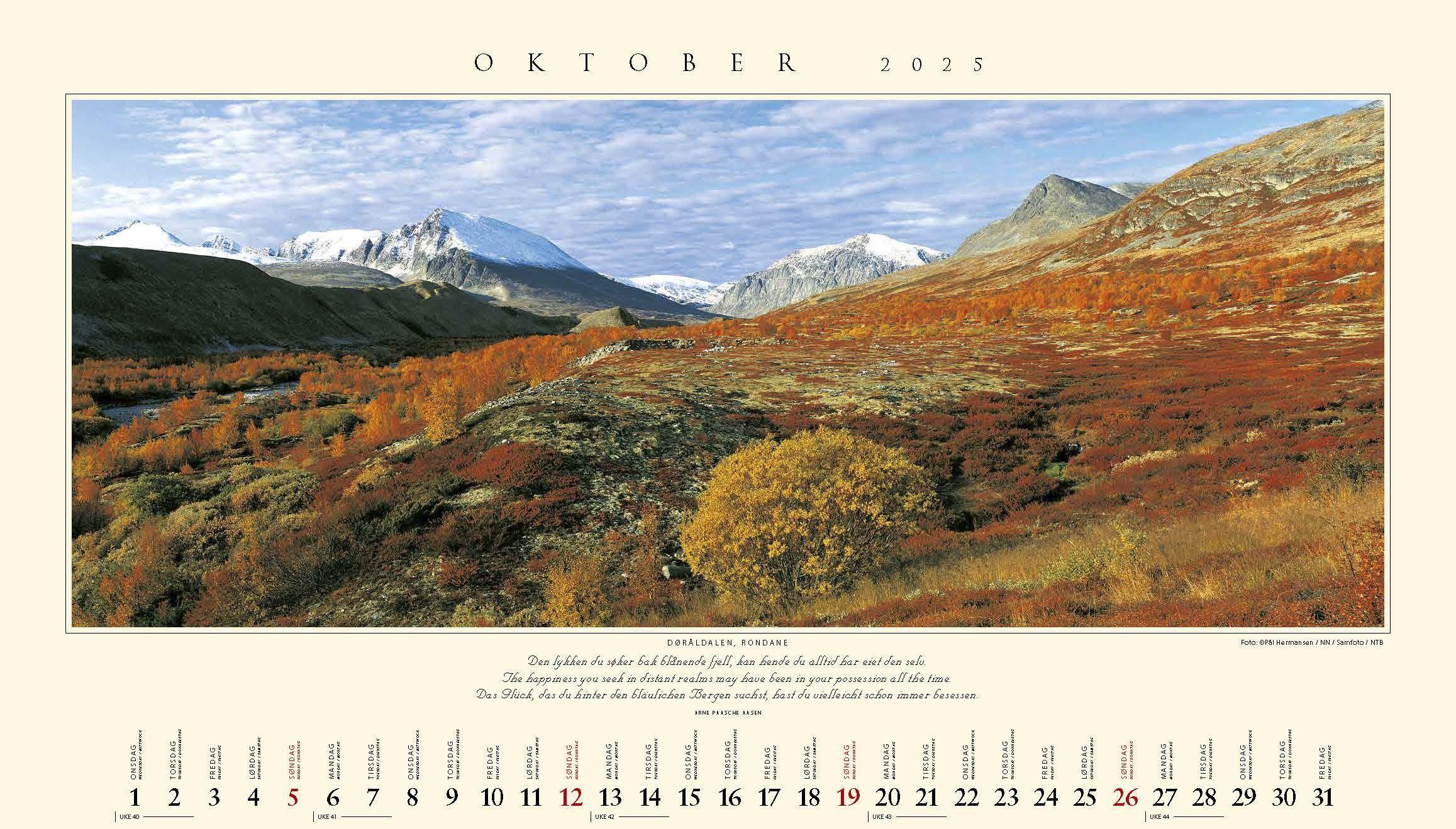 Bild: 9783930232963 | Panorama Norwegen 2025 Wandkalender | Kalenderforlaget | Kalender