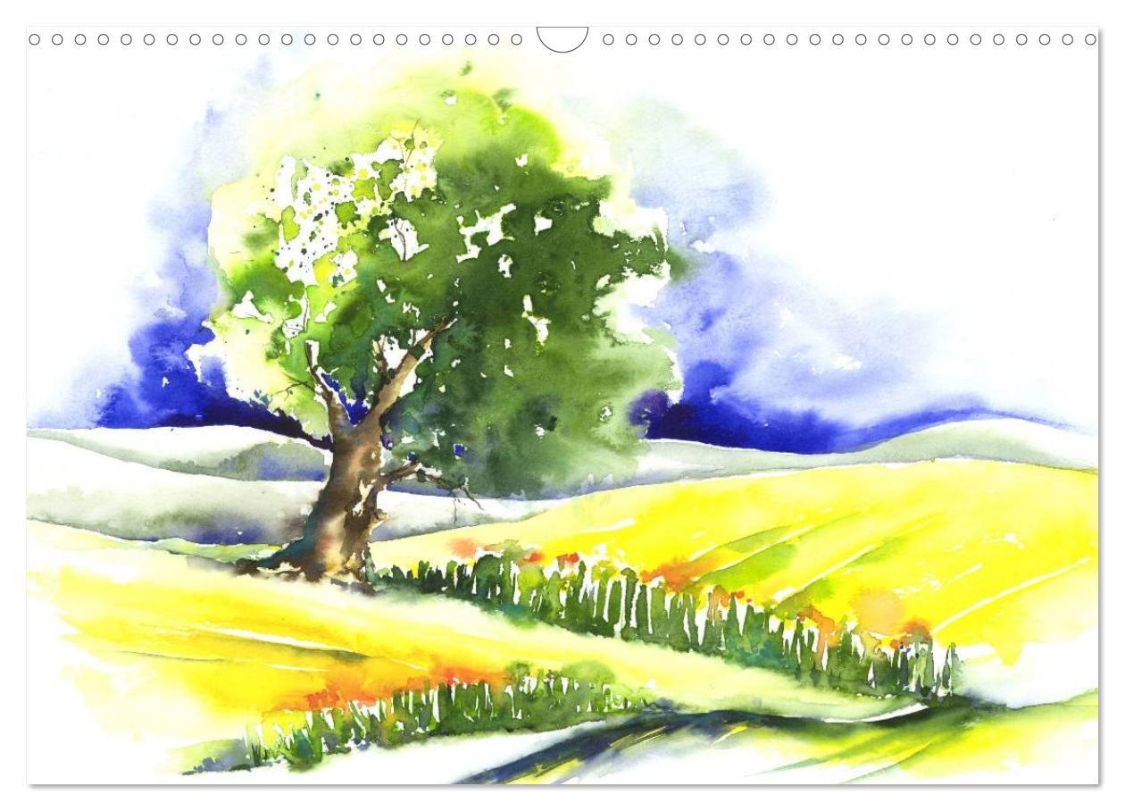 Bild: 9783435624331 | Jahreszeiten Aquarelle (Wandkalender 2025 DIN A3 quer), CALVENDO...