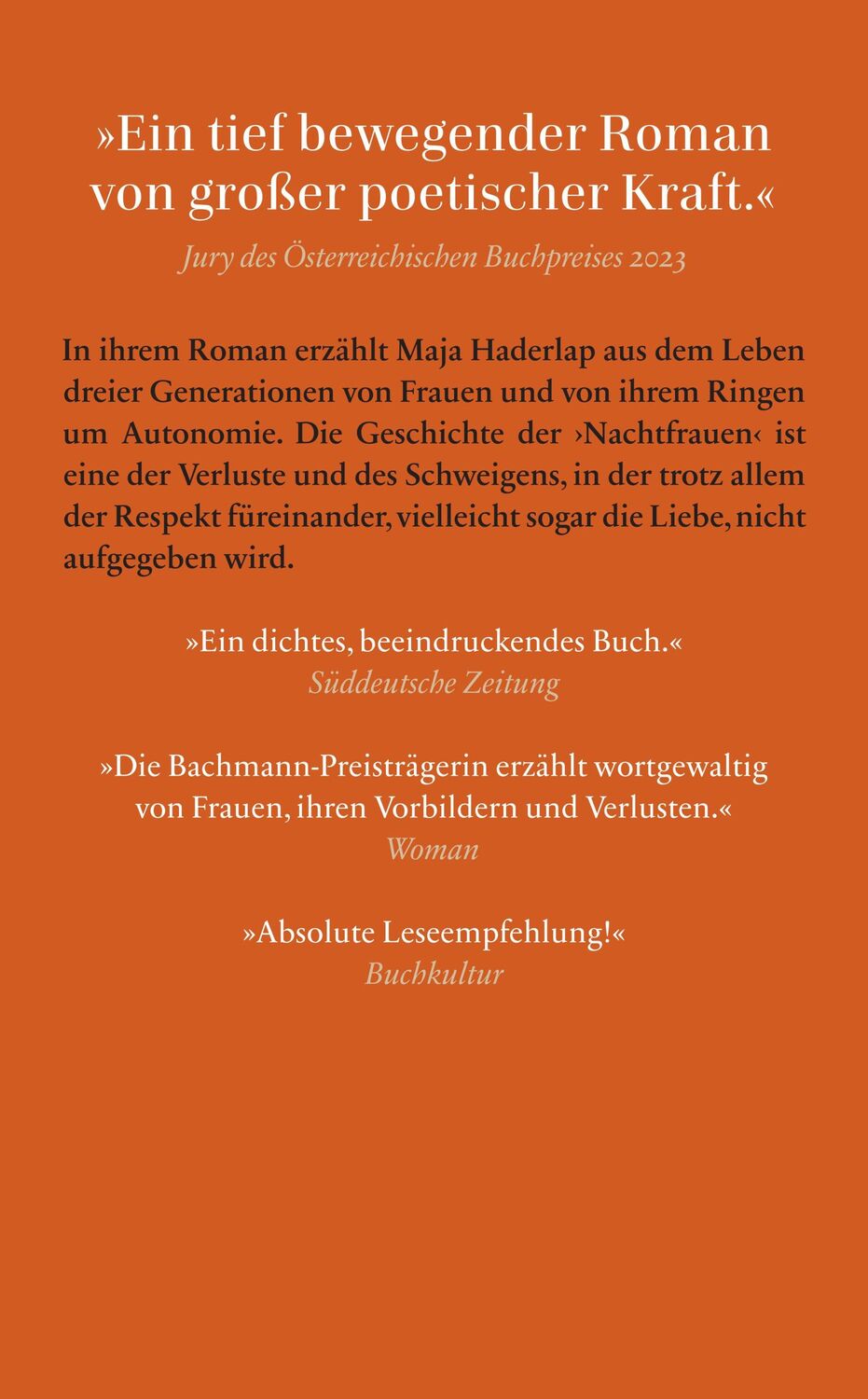 Rückseite: 9783518474549 | Nachtfrauen | Maja Haderlap | Taschenbuch | 294 S. | Deutsch | 2024