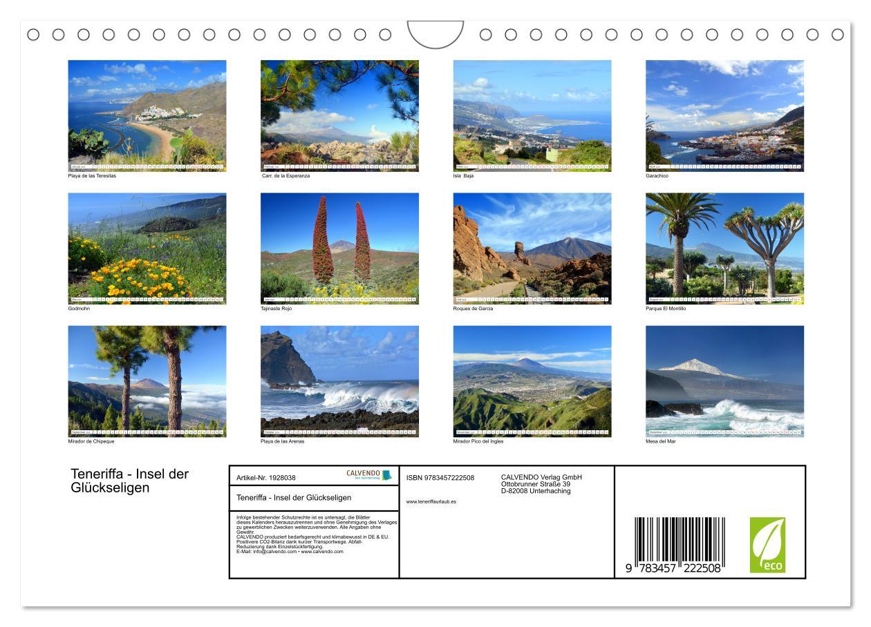 Bild: 9783457222508 | Teneriffa - Insel der Glückseligen (Wandkalender 2025 DIN A4 quer),...