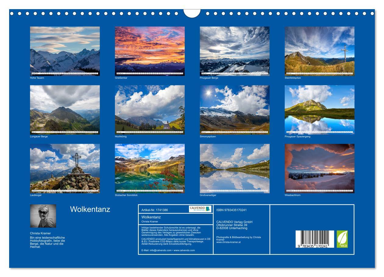 Bild: 9783435170241 | Wolkentanz (Wandkalender 2025 DIN A3 quer), CALVENDO Monatskalender