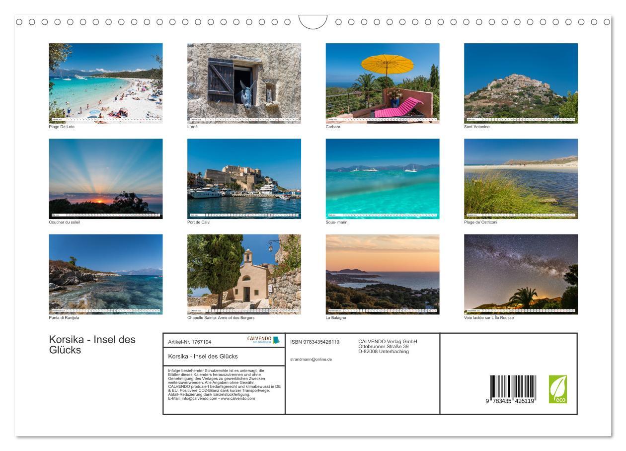 Bild: 9783435426119 | Korsika - Insel des Glücks (Wandkalender 2025 DIN A3 quer),...