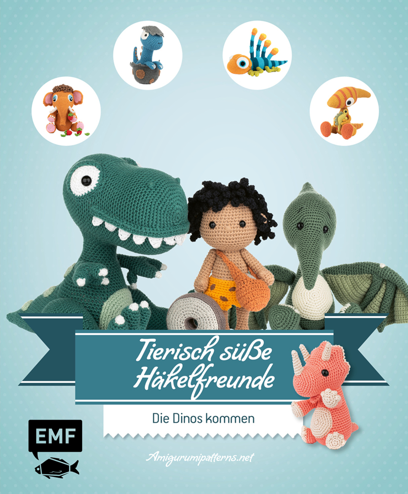 Cover: 9783960935957 | Tierisch süße Häkelfreunde - Die Dinos kommen | Amigurumipatterns.net