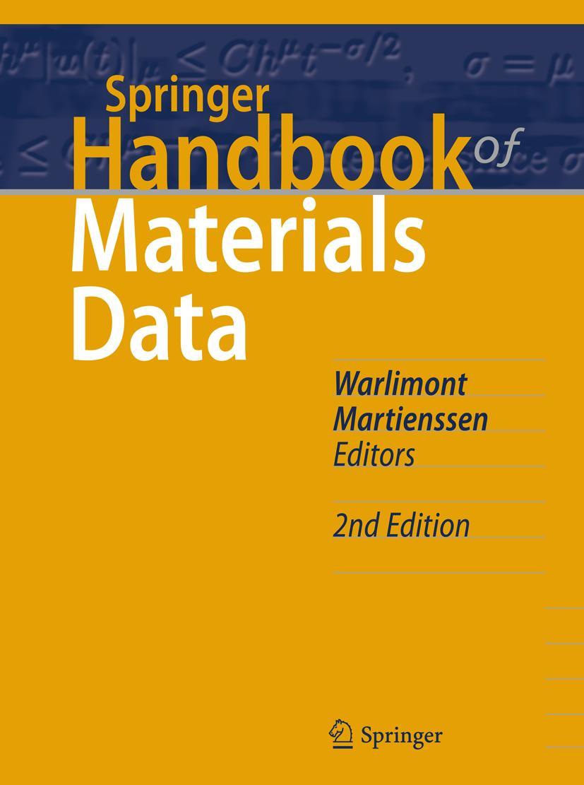 Cover: 9783319697413 | Springer Handbook of Materials Data | Werner Martienssen (u. a.) | xx