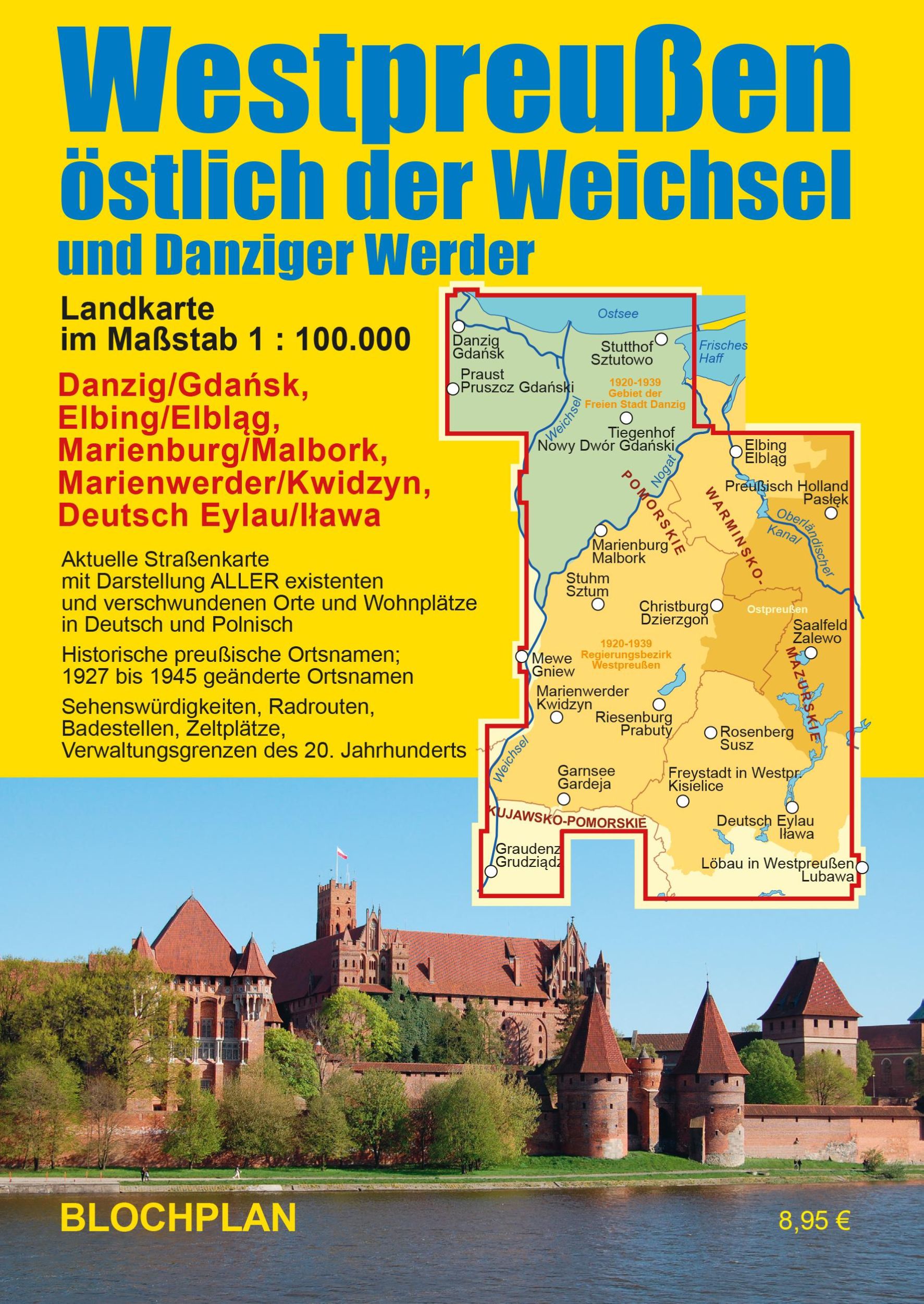 Cover: 9783982024325 | Landkarte Westpreußen östlich der Weichsel und Danziger Werder...