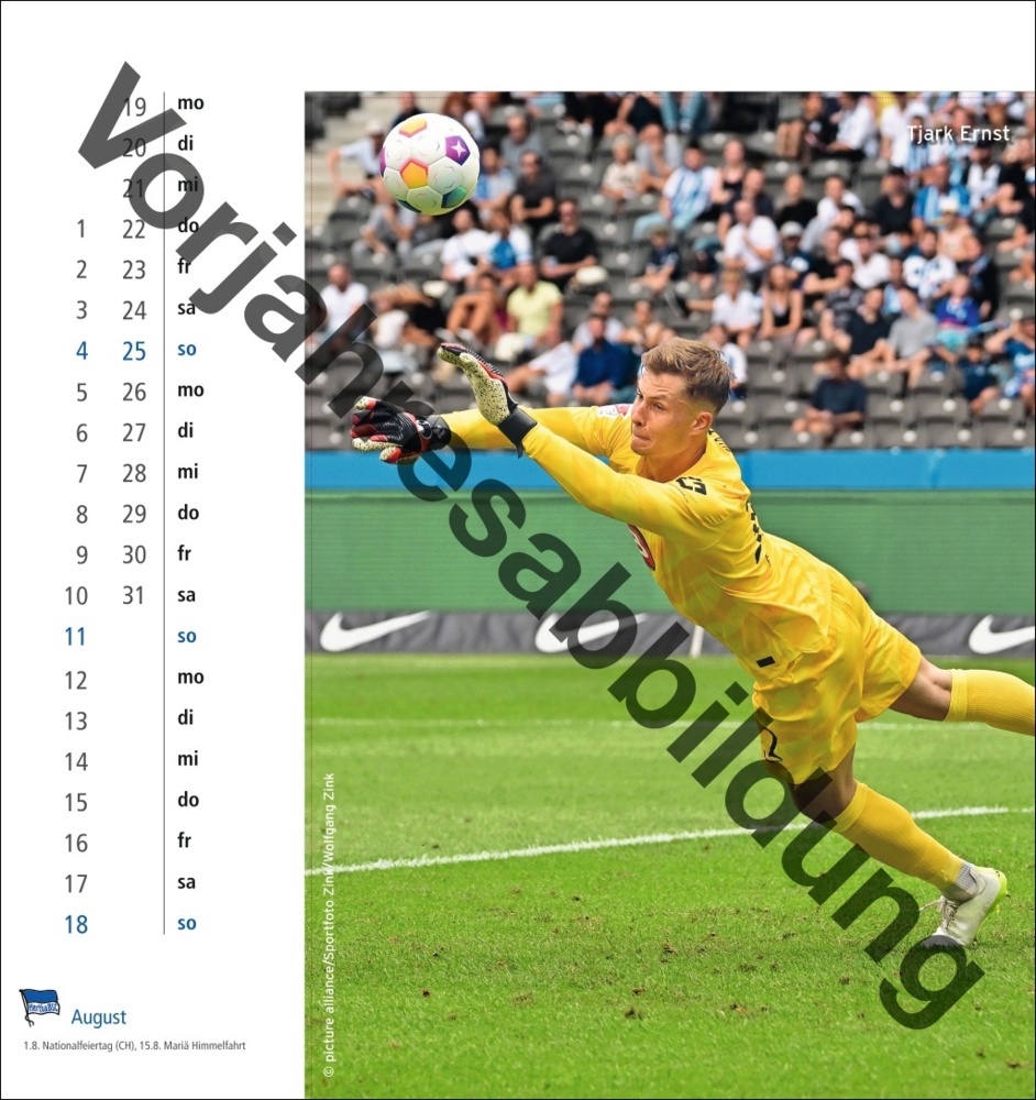 Bild: 9783756405480 | Hertha BSC Postkartenkalender 2025 | Kalender | Spiralbindung | 13 S.