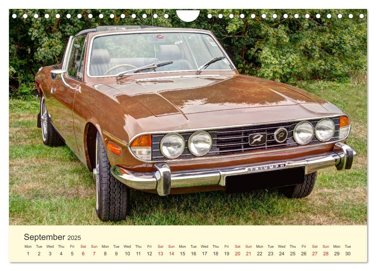 Bild: 9781325937387 | Iconic British Cars (Wall Calendar 2025 DIN A4 landscape), CALVENDO...