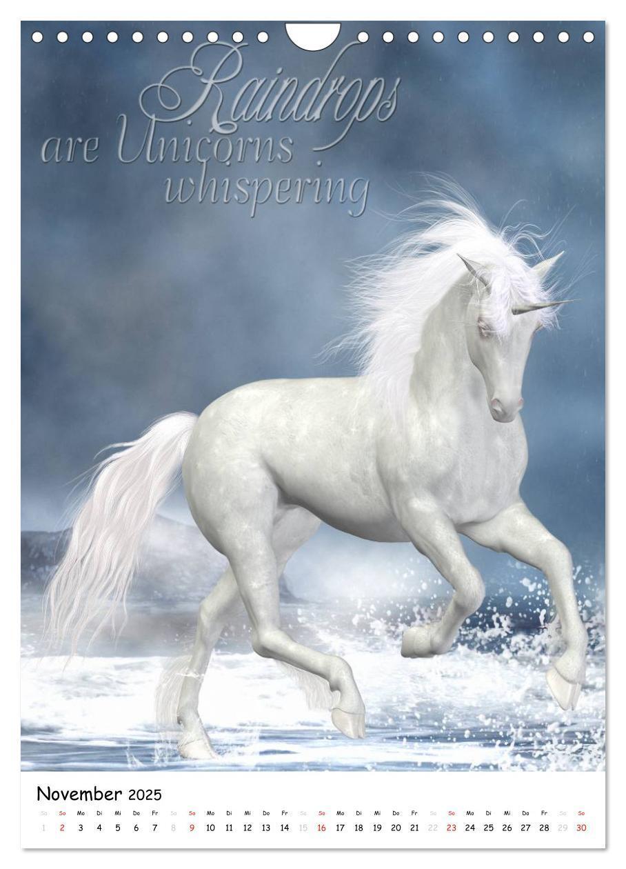 Bild: 9783457064238 | Einhorn und Pegasus (Wandkalender 2025 DIN A4 hoch), CALVENDO...