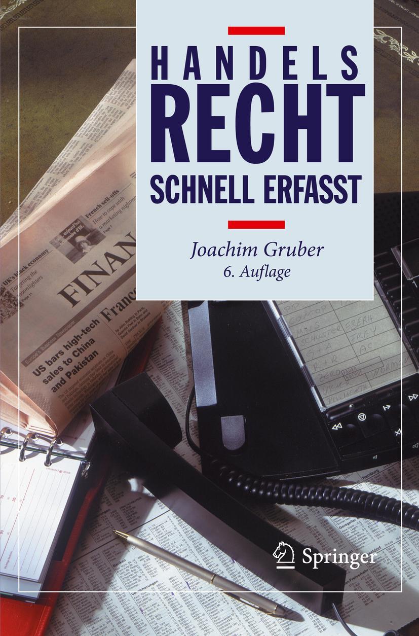 Cover: 9783662583470 | Handelsrecht - Schnell erfasst | Joachim Gruber | Taschenbuch | xi