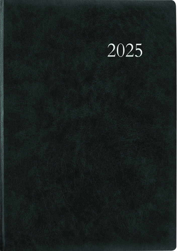 Cover: 4006928025282 | Zettler - Buchkalender 2025 anthrazit, 21x29,7cm, Taschenkalender...