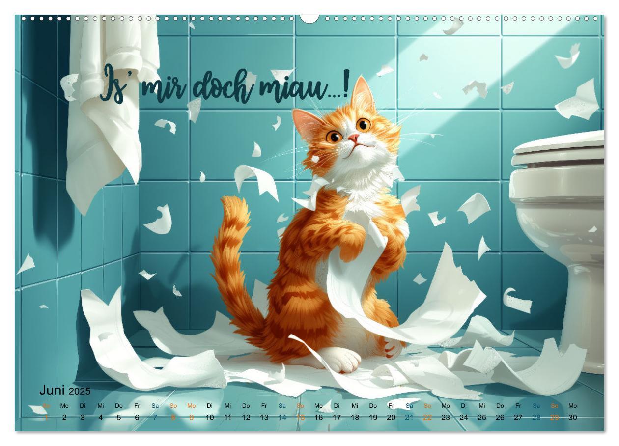 Bild: 9783383780325 | Samtpfotensprüche (Wandkalender 2025 DIN A2 quer), CALVENDO...