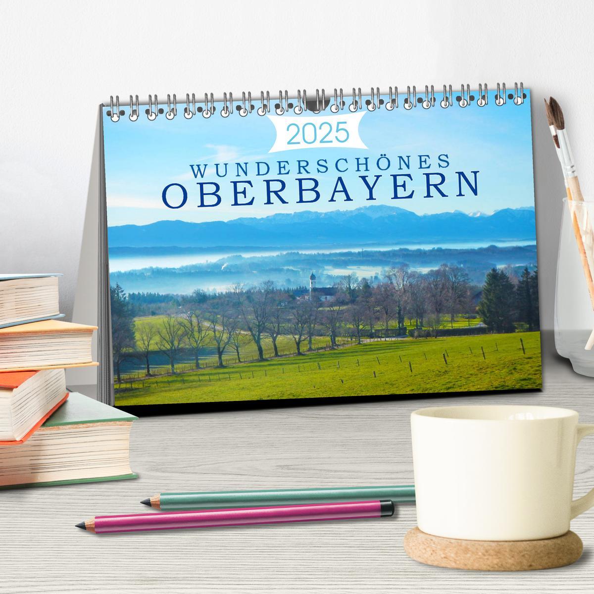 Bild: 9783435206575 | Wunderschönes Oberbayern (Tischkalender 2025 DIN A5 quer), CALVENDO...